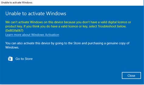 Cant activate windows 2019 ox8007232b